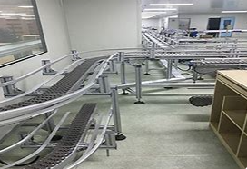 柔性輸送帶的傳輸鏈?zhǔn)侨绾斡筛邚?qiáng)度工程塑料制成的？